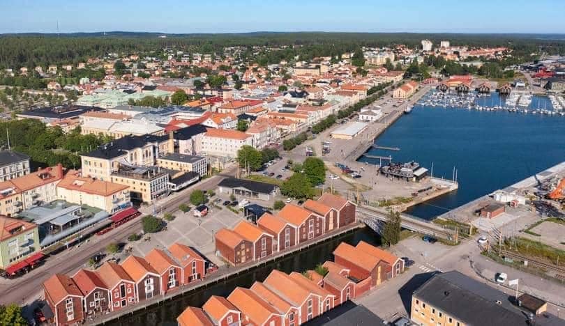 Ortbild från Hudiksvall