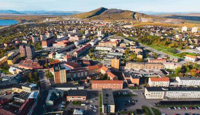 Ortbild från Kiruna