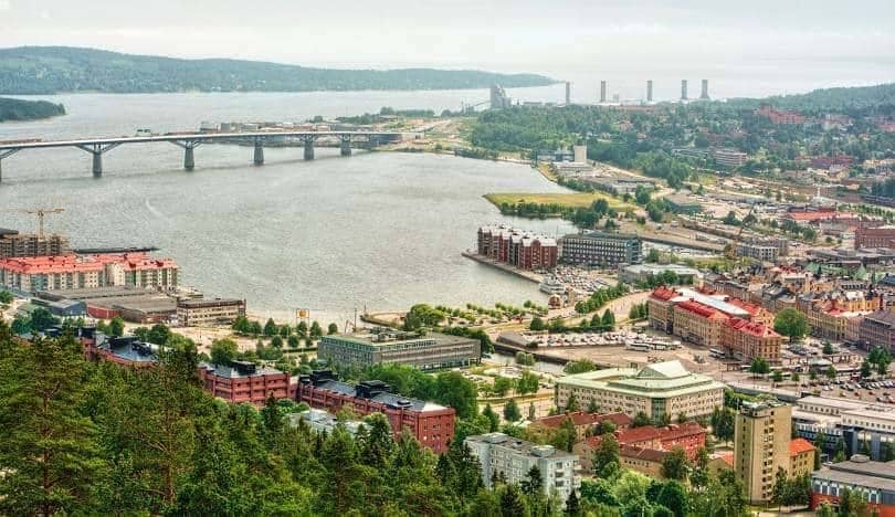 Ortbild från Sundsvall