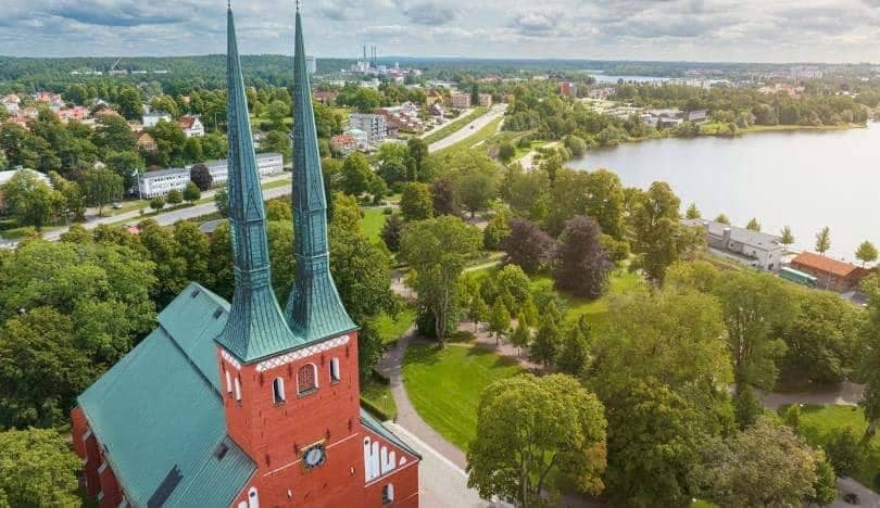 Ortbild från Växjö